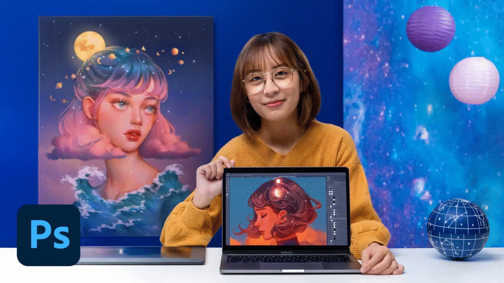 Digital Fantasy Portraits with Photoshop image